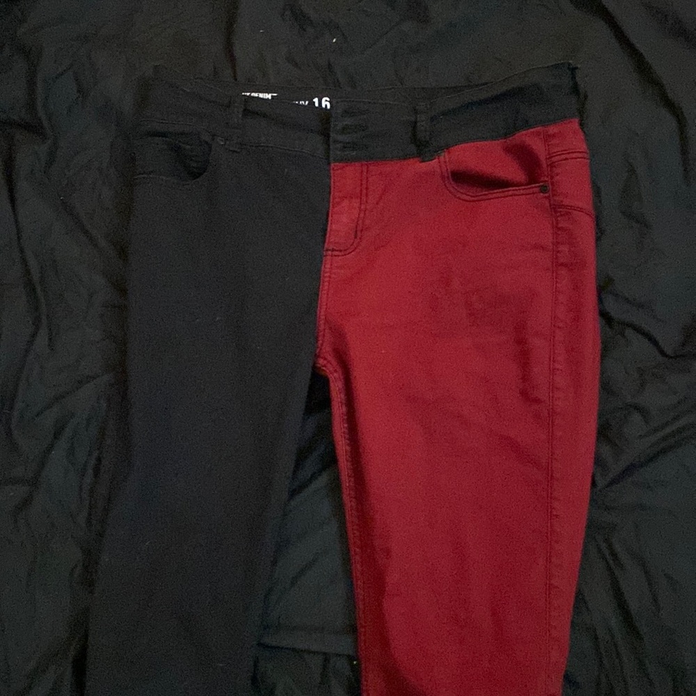 hot topic jeans hi-rise super skinny size 16